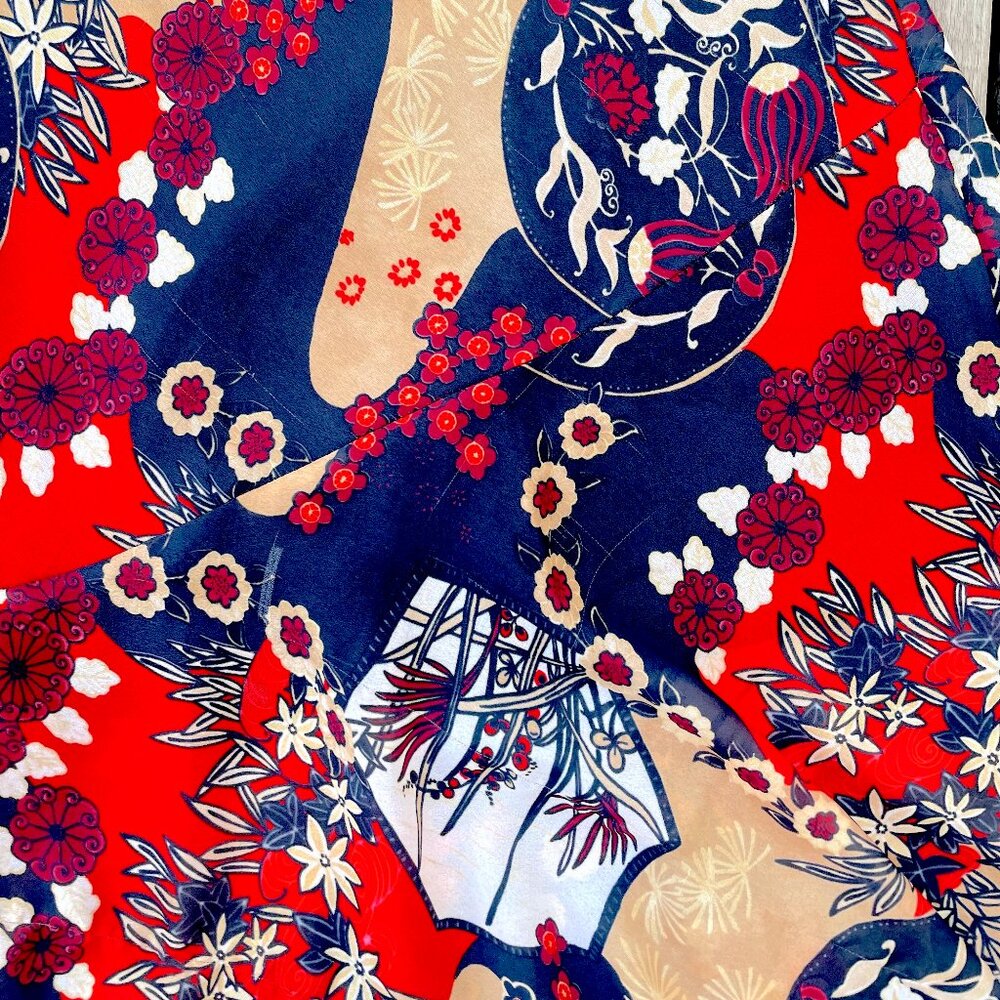 Women's Wanted Size Large Asian Skirt - Like New! Gorgeous Colors & Design!